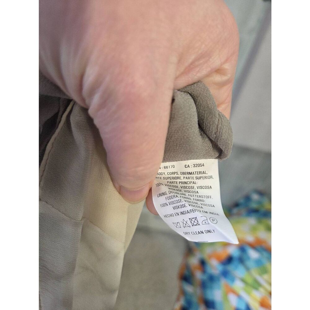Anthropologie Asymmetrical Hem Gauze Fairy Wrap Dress Sz. 8 - Picture 5 of 6
